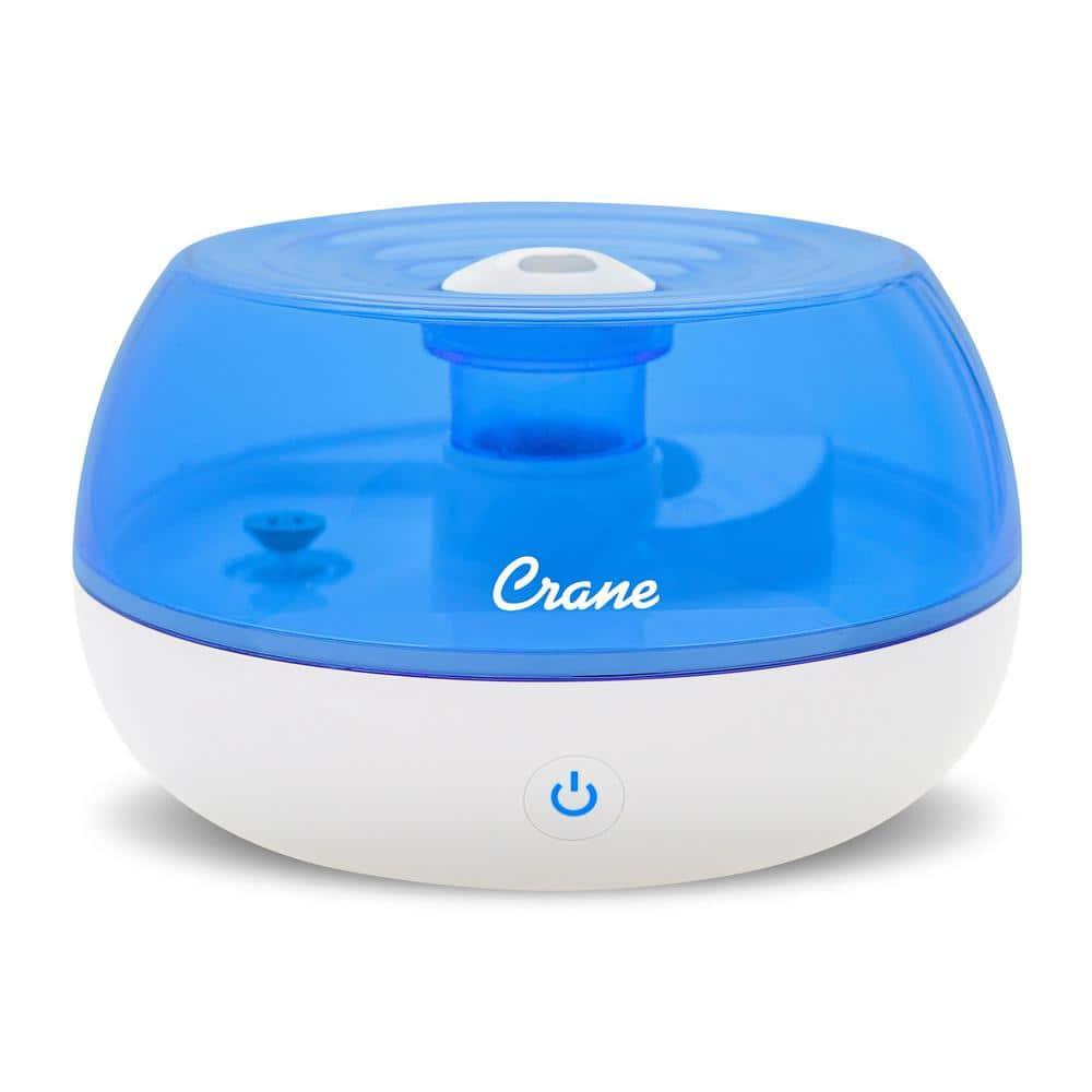 Crane USA 0.2 Gal. Personal Ultrasonic Cool Mist Humidifier for Small Rooms