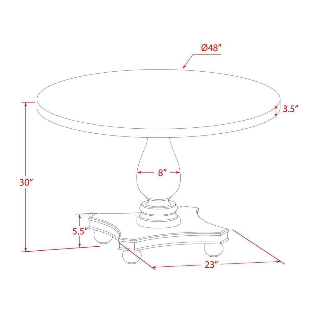 23 Pedestal Dining Set
