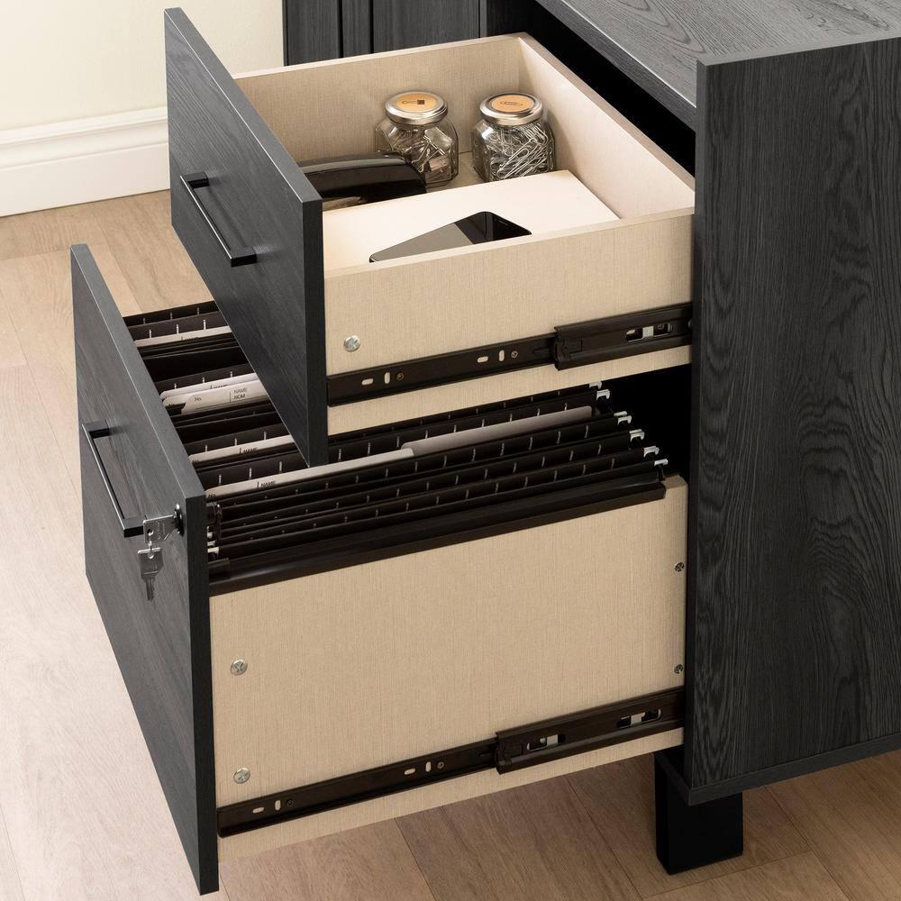 Peake 47.5'' Wide 2 - Drawer Filing Credenza with Cable Management