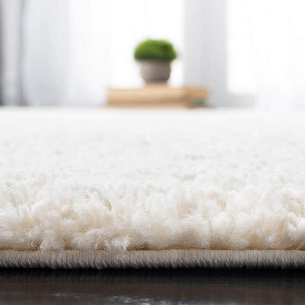 August Shag 900 AUG900 Power Loomed Indoor Accent Rug - Ivory - 3'x5' - Safavieh