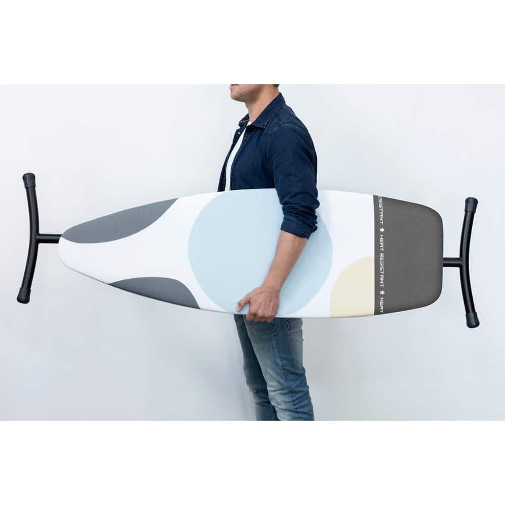 Brabantia Size D XL Ironing Board with Linen Rack and Heat Resistant Parking Zone Spring Bubbles Cover & Reviews | Wayfair