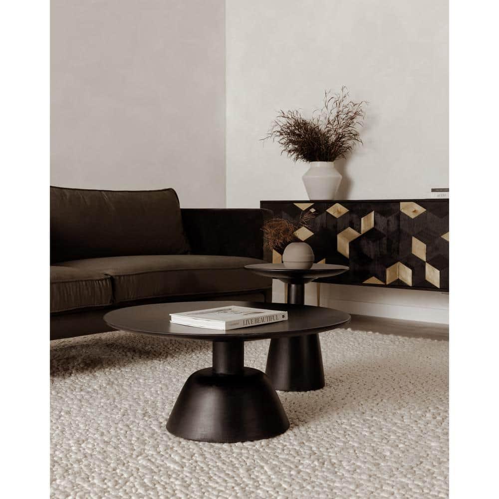 Dalton Round Coffee Table - Black