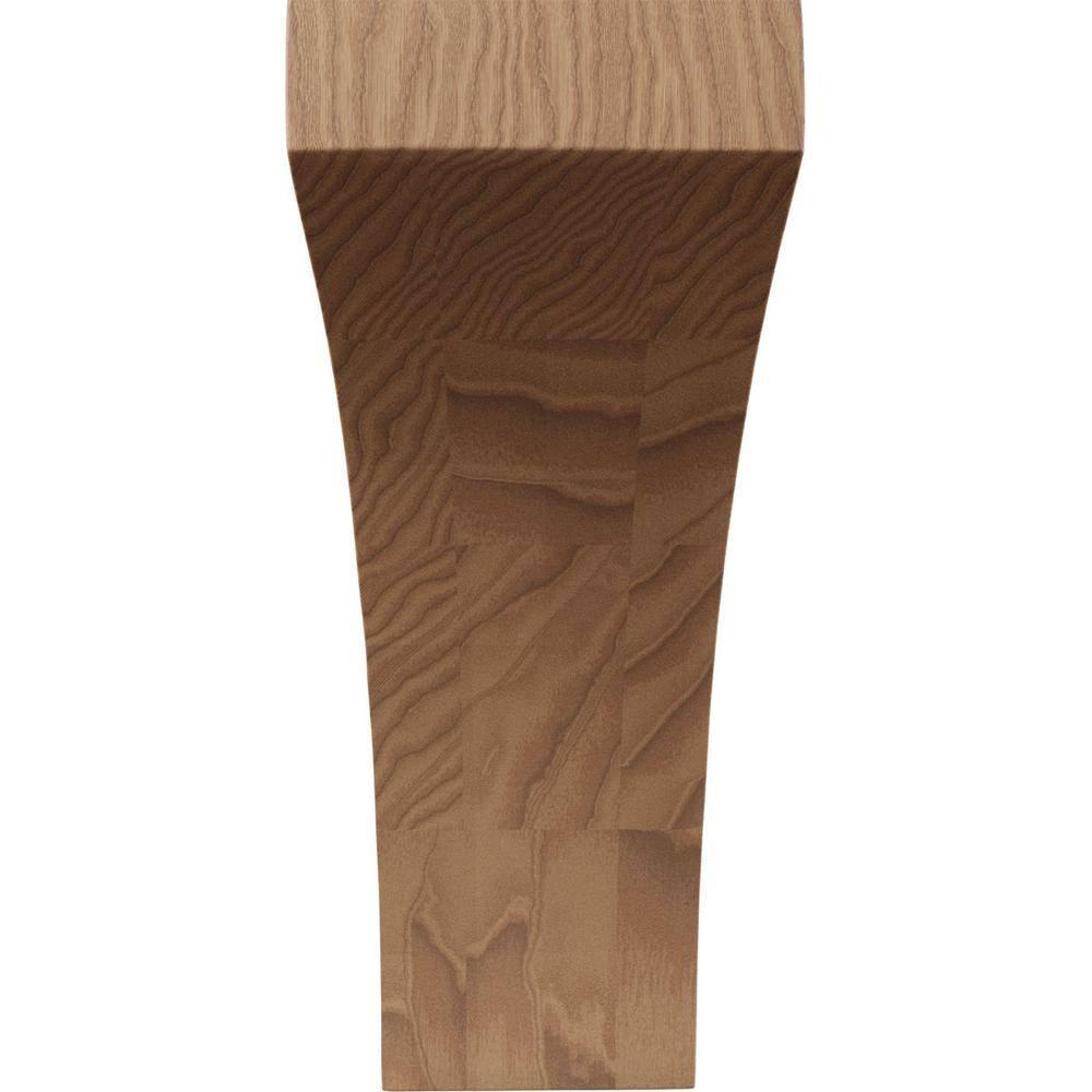 Ekena Millwork 3-in x 5.5-in x 8-in Unfinished Mahogany Wood Paintable/Stainable Corbel