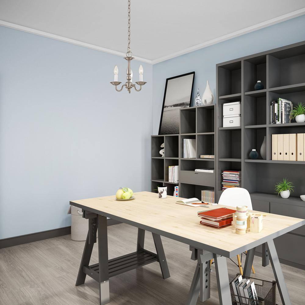 Livex Lighting Williamsburgh 3 - Light Chandelier in  Brushed Nickel