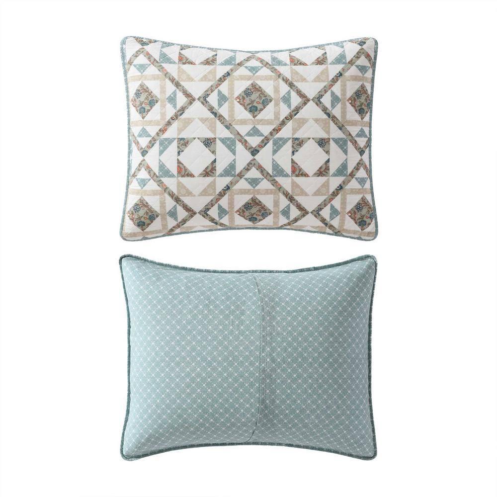 Wrangler Wrangler Annie Blue Cotton Reversible Quilt Set