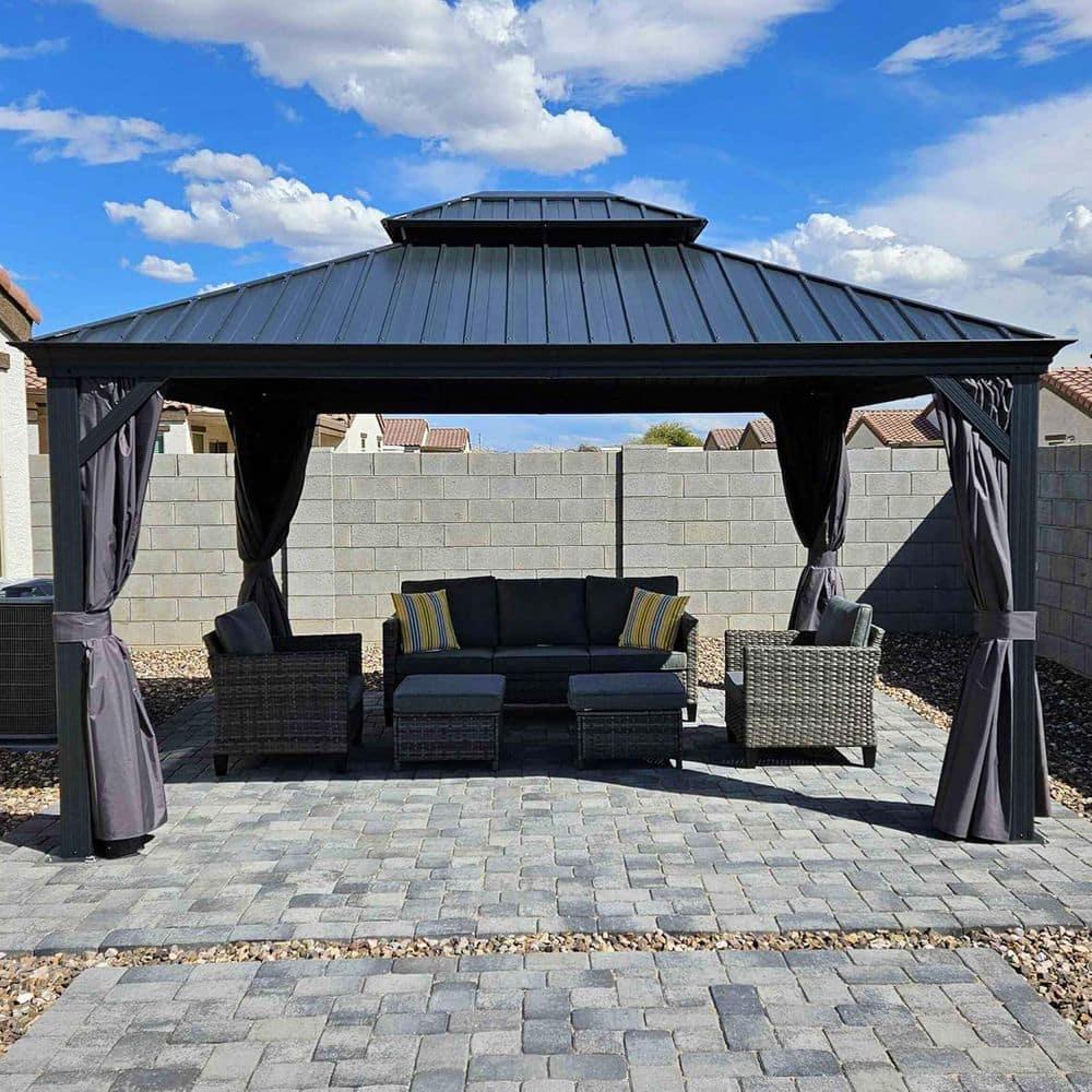 Purple Leaf Aluminum Patio Gazebo