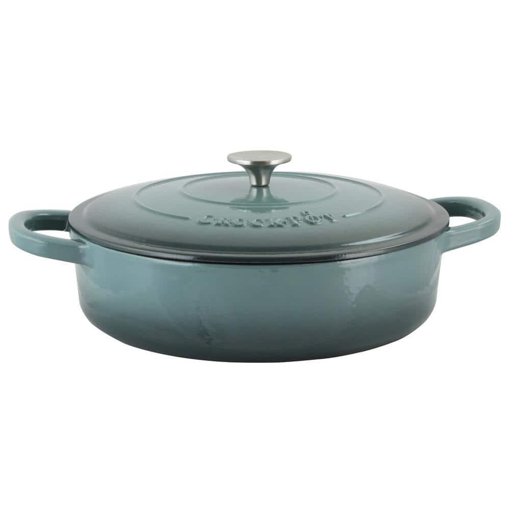 Crock-pot Crock-pot Artisan 5 qt. Non-Stick Cast Iron Round Braiser with Lid