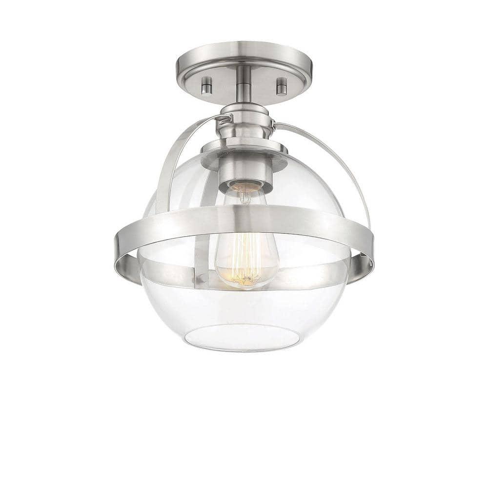 Longmeadow Glass Semi Flush Mount