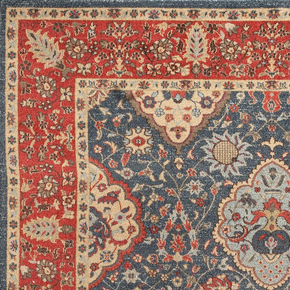 Mahal MAH655 Power Loomed Indoor Area Rug - Navy/Red - 8'9"x11'9" - Safavieh.