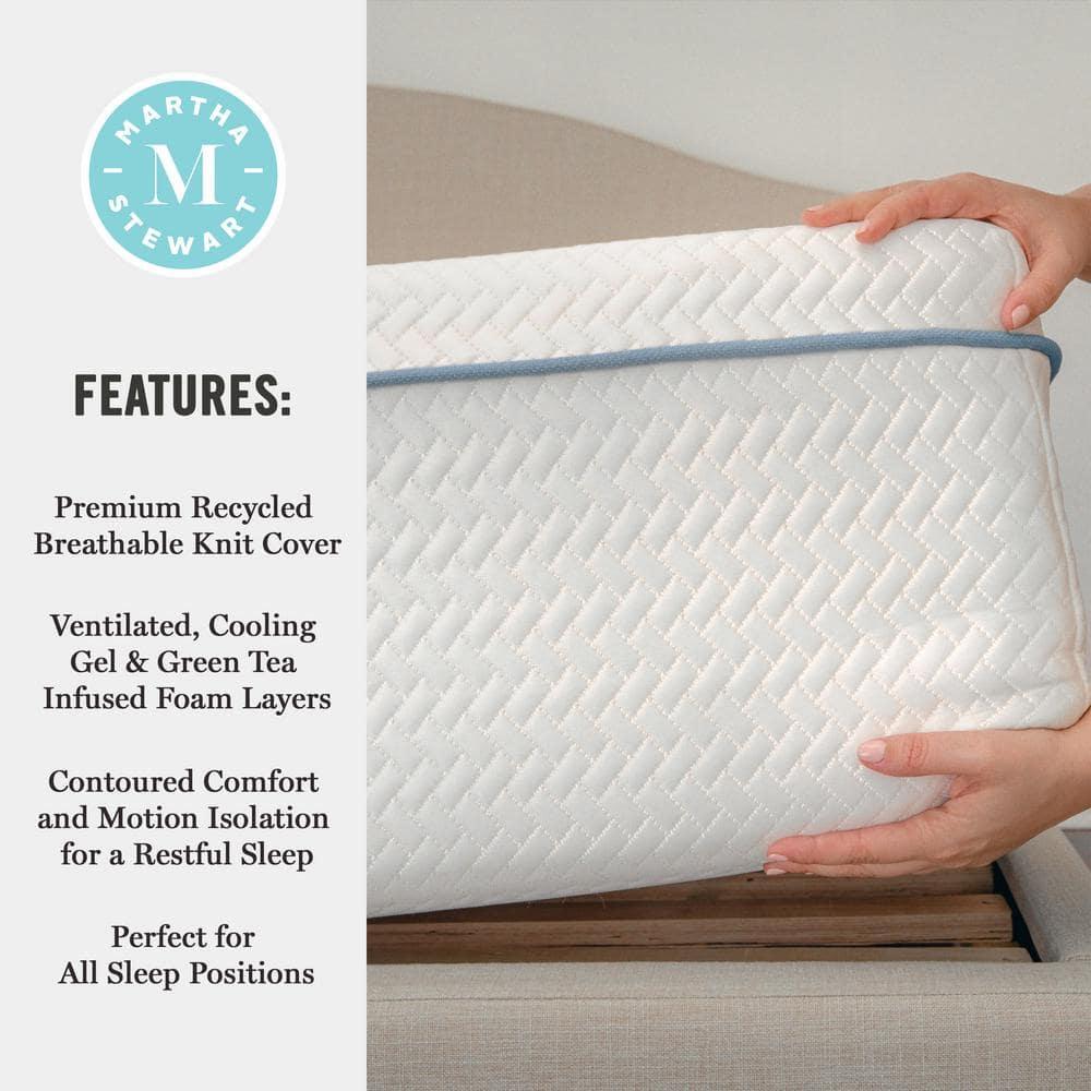 Martha Stewart Martha Stewart SleepComplete Medium Support Dual-Action Green Tea Cooling Memory Foam Mattress