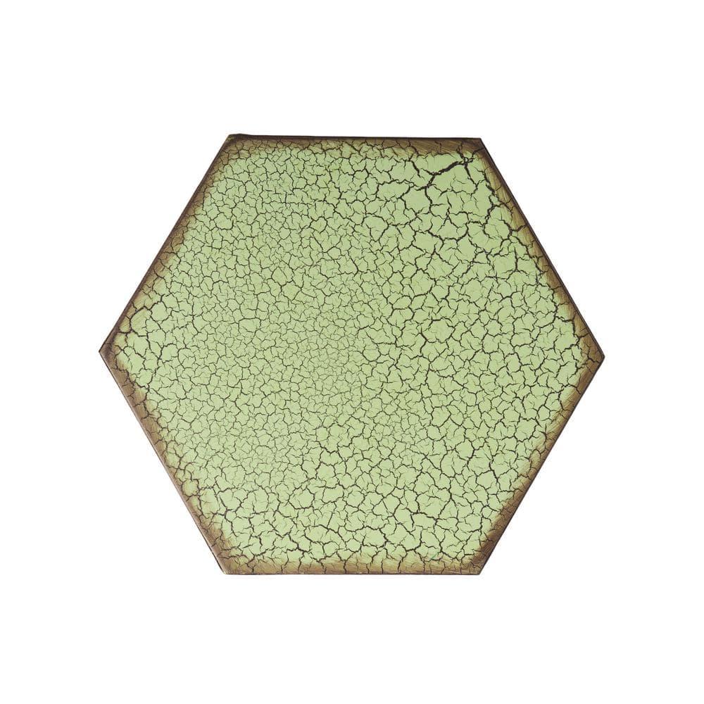 Eliana 14" Sunburst Outdoor Patio Iron Side Table: Weather-Resistant, Hexagon - Christopher Knight Home