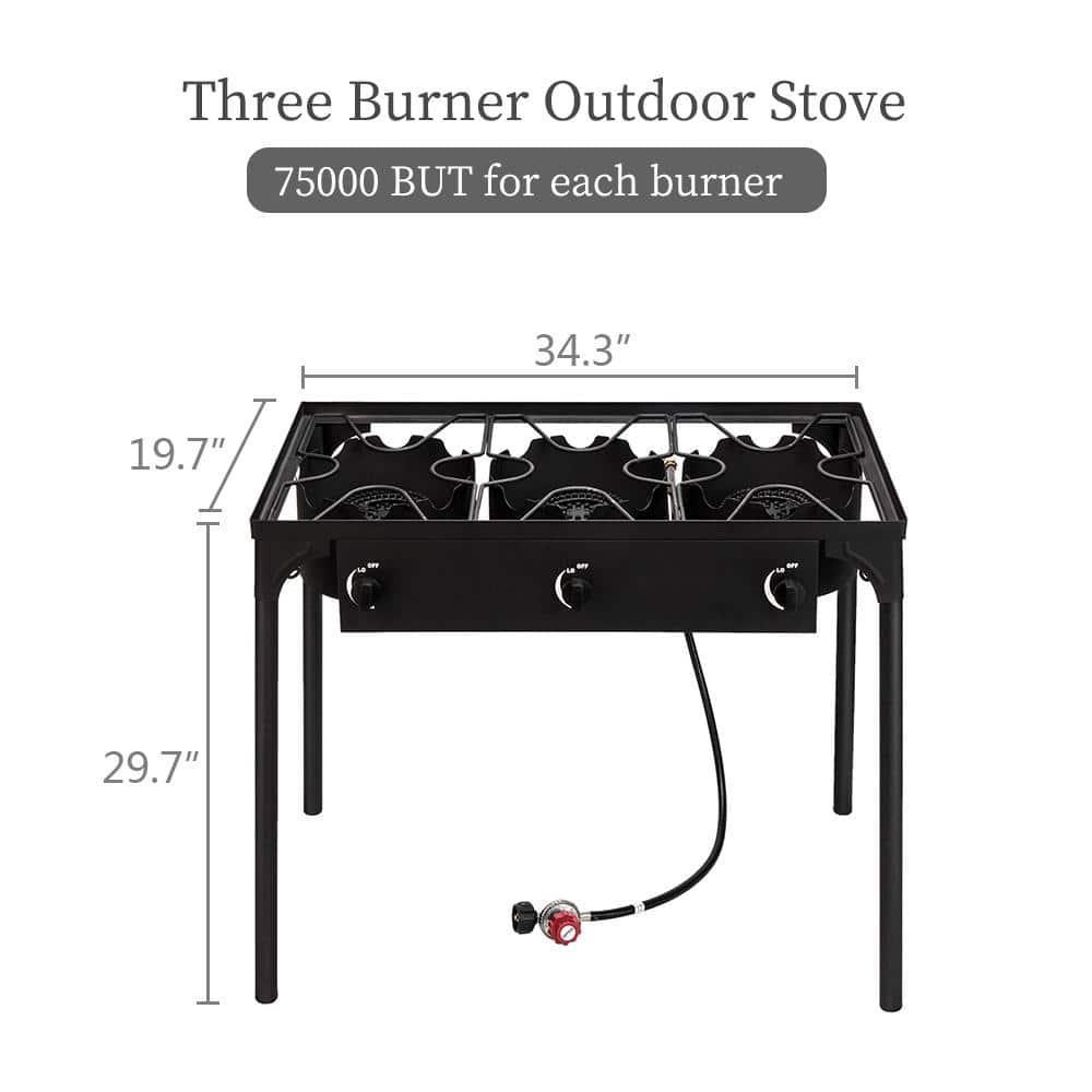 Costway Costway 3 - Burner Propane Outdoor Stove