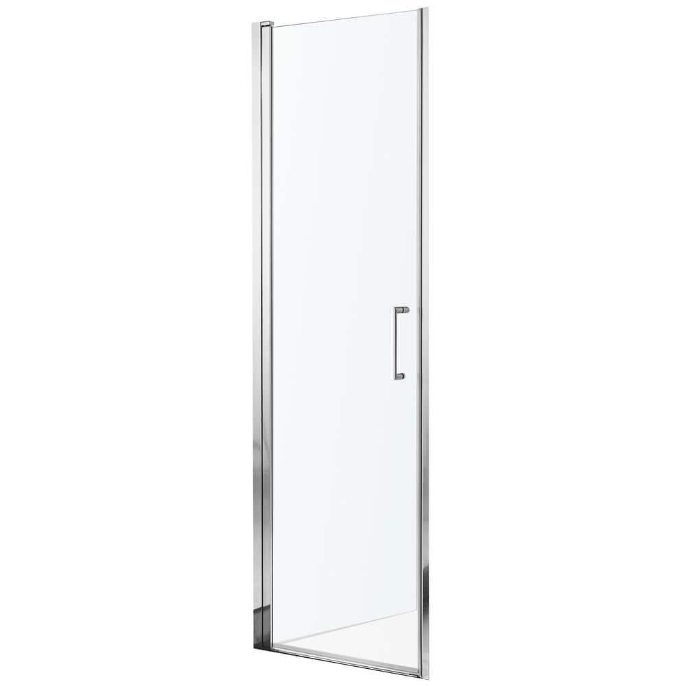 Lancer Series 29" W x 72" H Hinged Semi-Frameless Shower Door