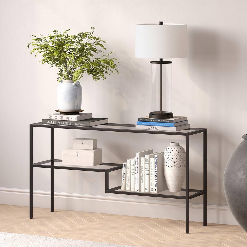 Lovett Glass Top Console Table