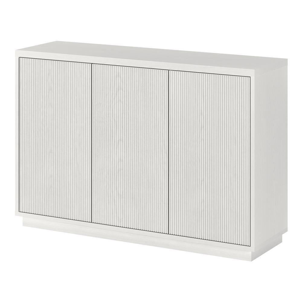 Henn&Hart 47.5" White MDF Buffet Table