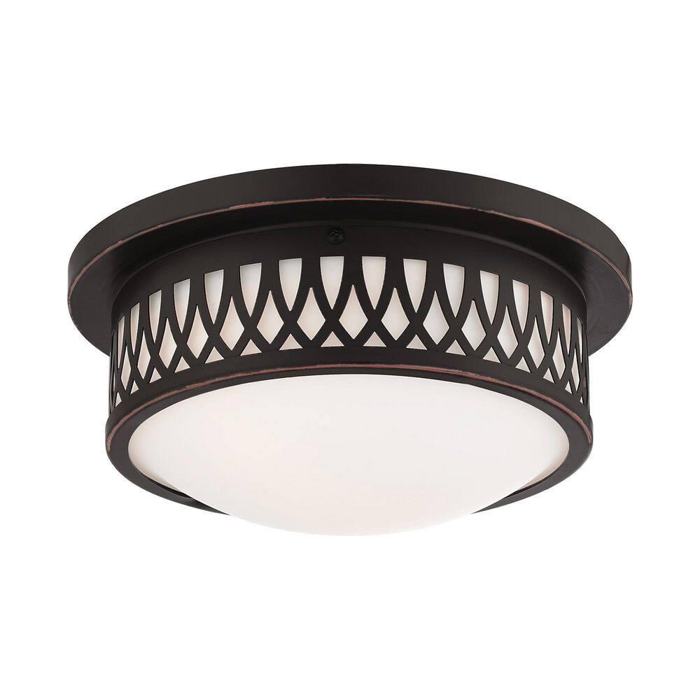 Livex Lighting Westfield 2 - Light Flush Mount in Olde Bronze