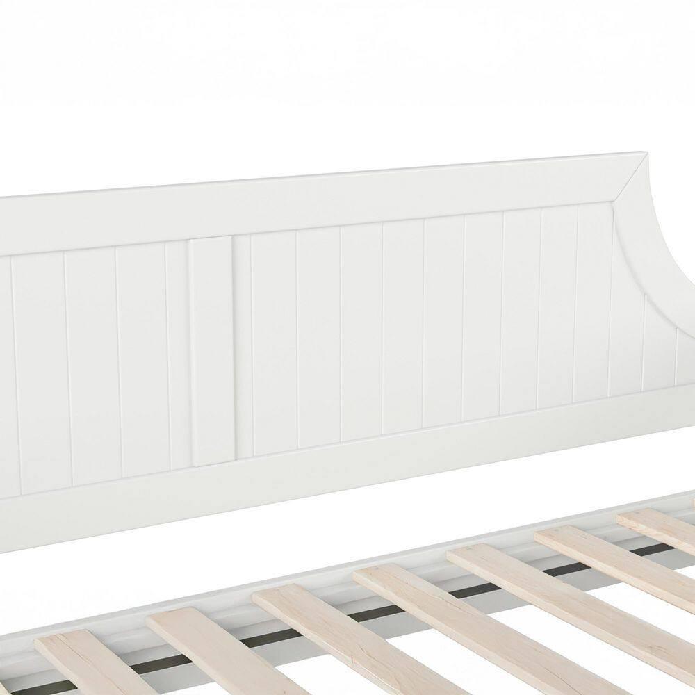 AFI Cambridge Twin Wood Daybed with Twin Size Trundle in White