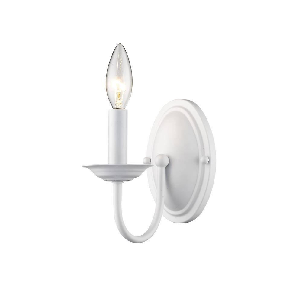 Livex Lighting Home Basics 1 - Light Wall Light in  White