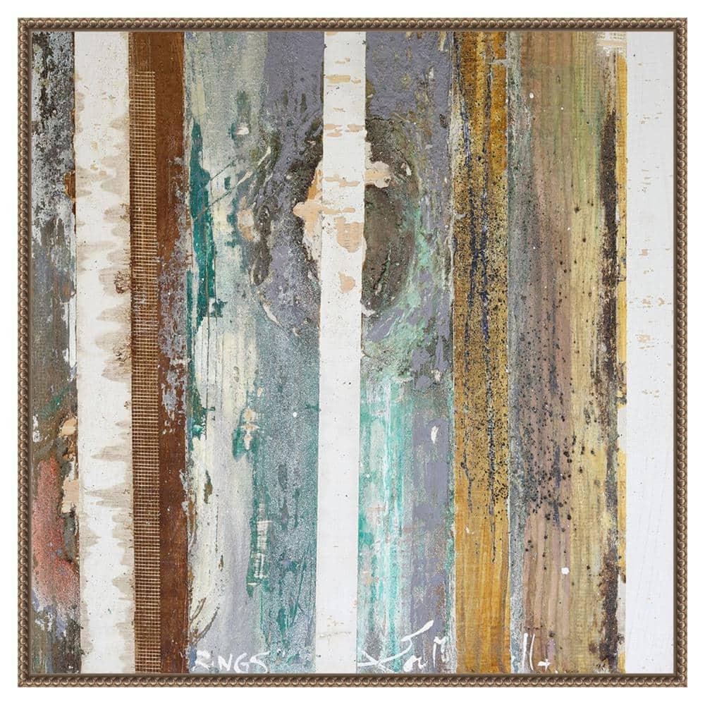 Amanti Art 30"x30" Textured Grain IV by Erin McGee Ferrell Framed Canvas Wall Art Print