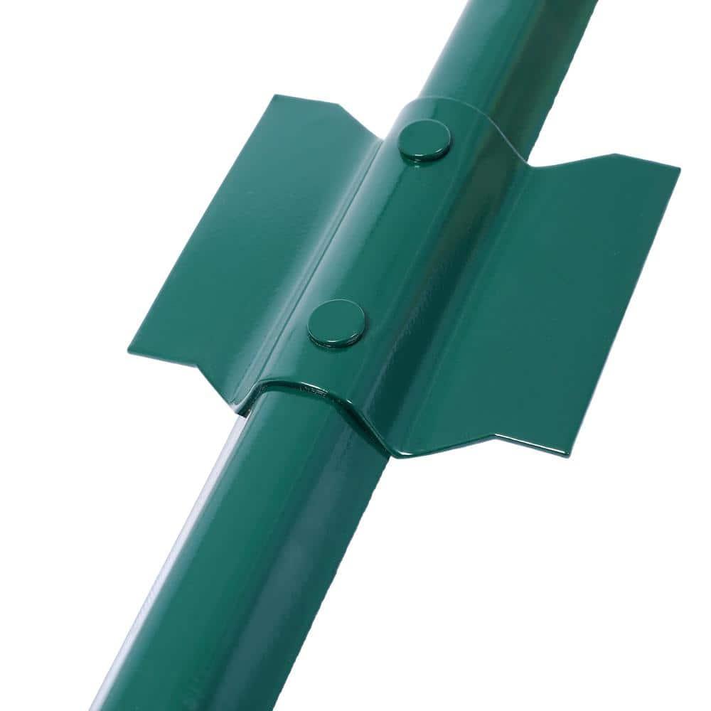 Fence Posts 4Feet - 10Pack, Heavy Duty Metal Fence Post with U-Channel, Steel Fence U-Post for Holding Garden Wire Fence, Corner Anchor Posts etc.