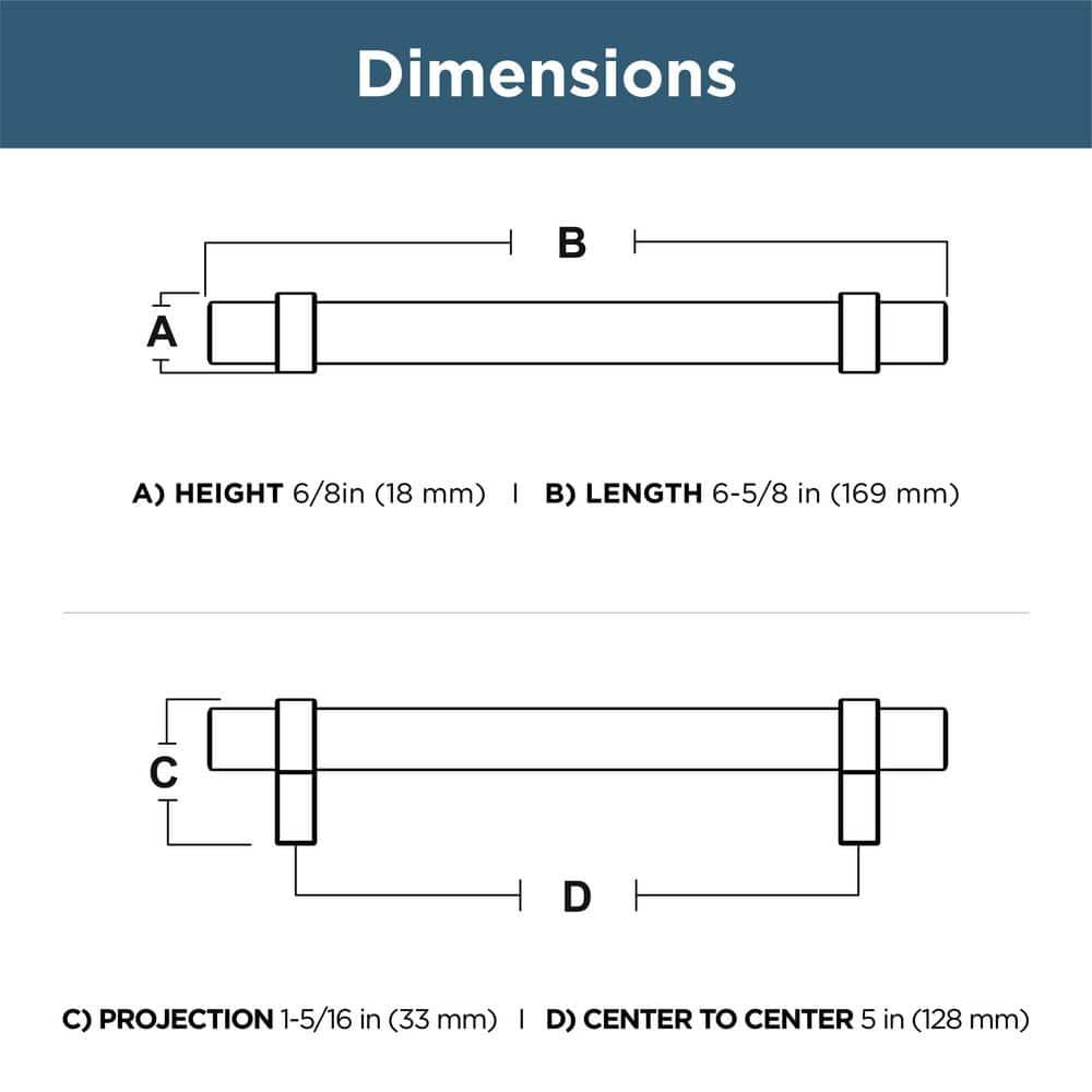 Franklin Brass 5 3/50" Center to Center Handle Pull Multipack (Set of 10)