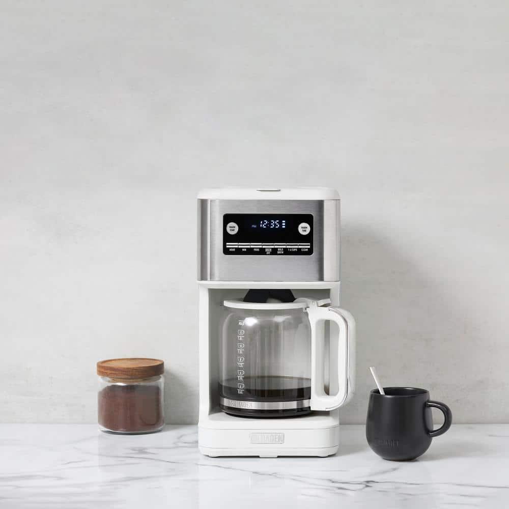 HADEN Generous Brew White 14-Cup Drip Coffee Maker
