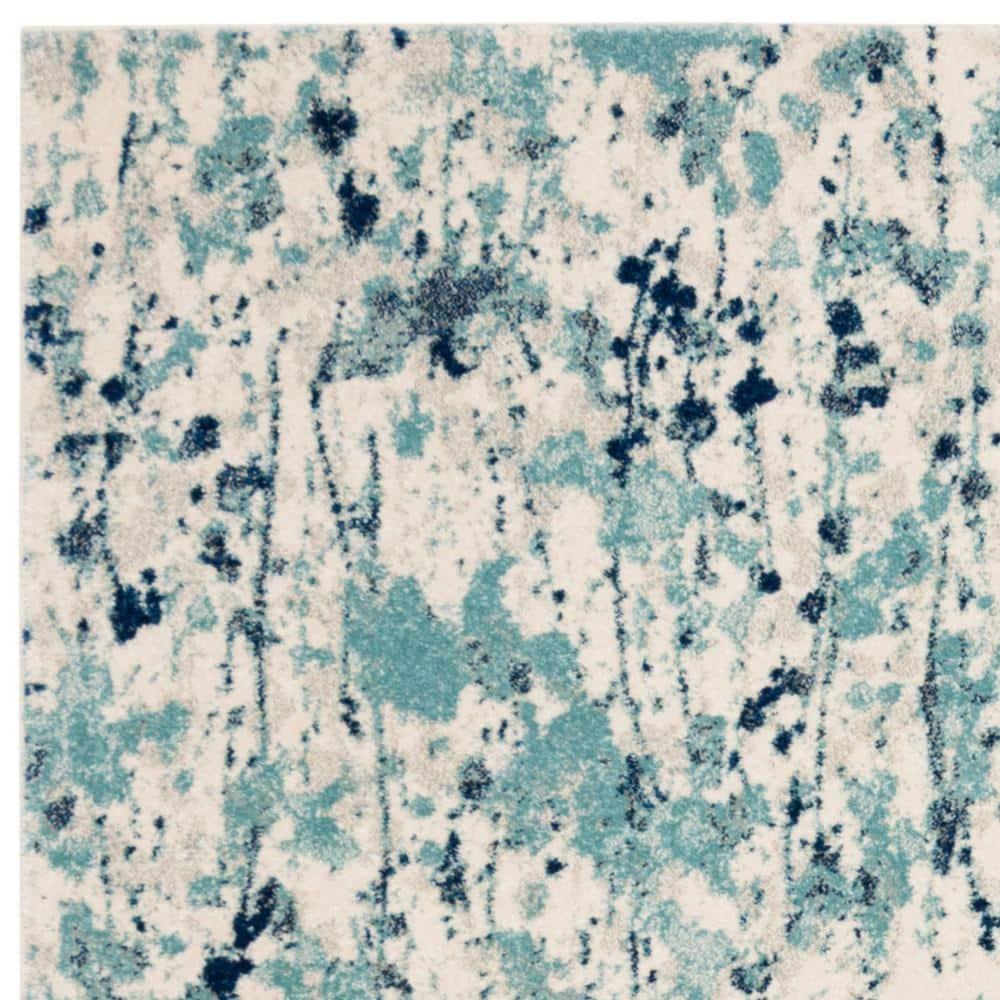 Evoke EVK284 Power Loomed Indoor Area Rug - Ivory/Blue - 8'x10' - Safavieh