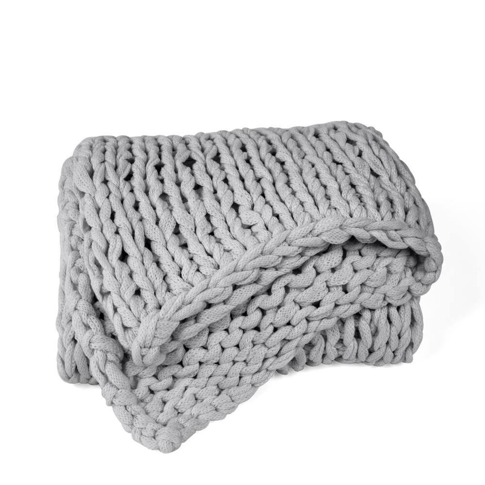 Handmade Chunky Knit Throw Blanket