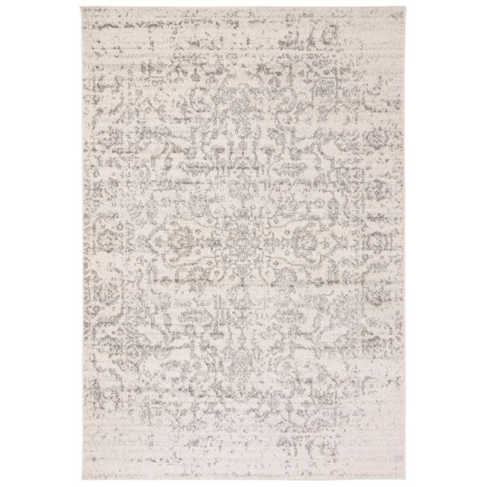 Madison MAD603 Power Loomed Indoor Area Rug - Silver/Ivory - 5'3"x7'6" - Safavieh