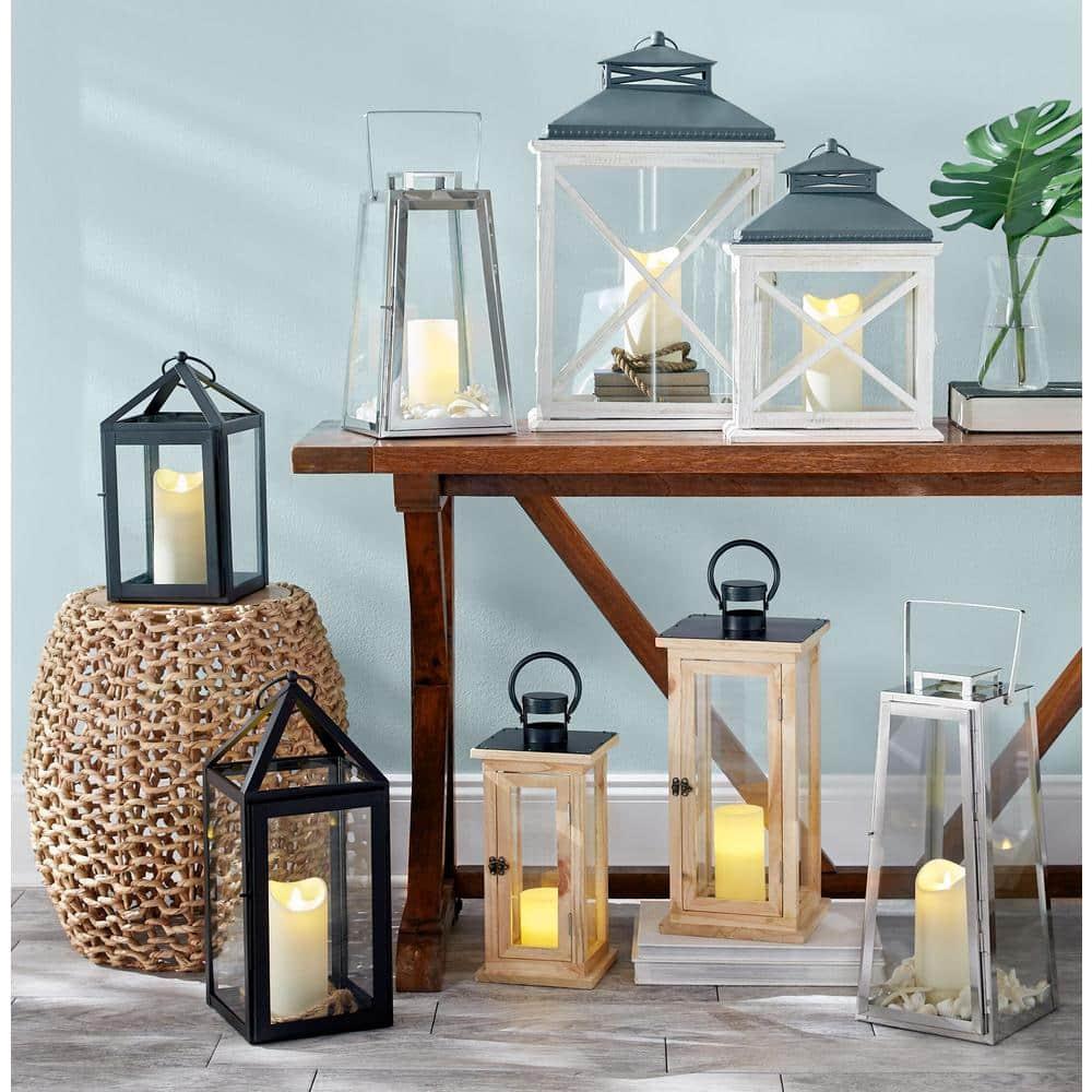 LumaBase Battery Operated Multifunction Wax LED Candles - Set of 3 (Round)