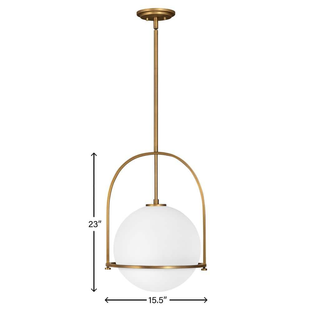Arie Single Light Glass Dimmable Pendant