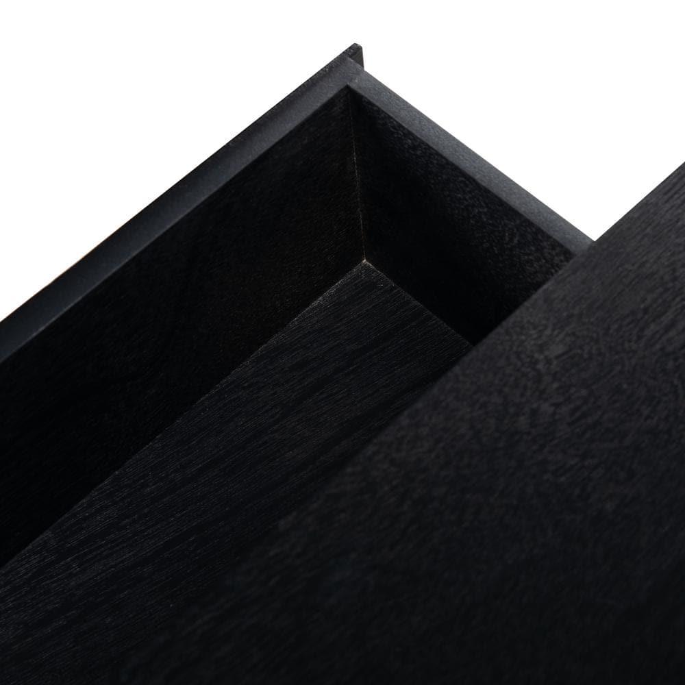 Aliyah 2 Drawer Console Table - Black - Safavieh