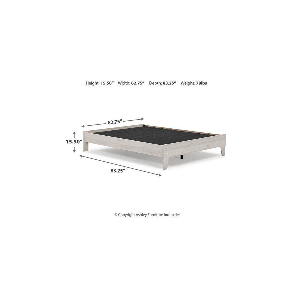 Queen Socalle Platform Bed Natural - Signature Design by Ashley