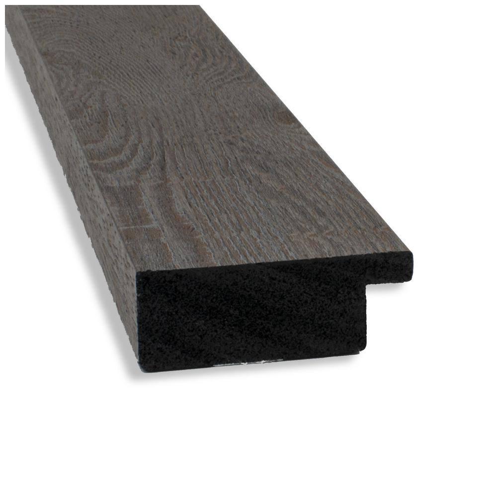 Amanti Art Beveled Bathroom Wall Mirror - Rustic Plank Grey Narrow Frame Outer Size: 21 x 27 in