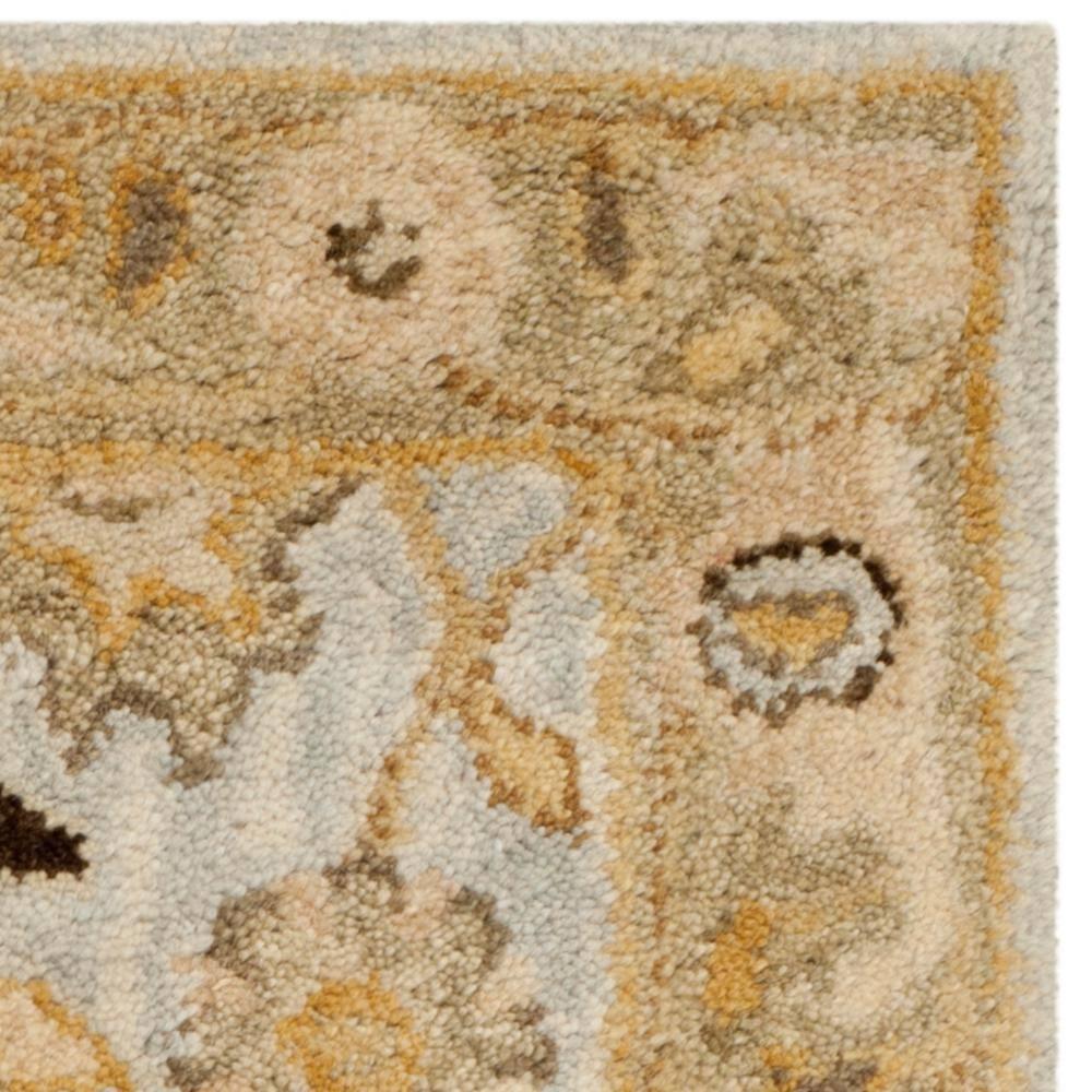 Antiquity AT856 Hand Tufted Runner Rug - Light Blue/Sage - 2'3"x8' - Safavieh.