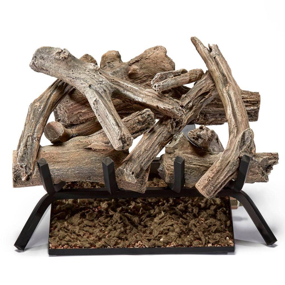 Bluegrass Living Bluegrass Living Vented Natural Gas Fireplace Log Set - Driftwood, 45,000 BTU, Match Light - Model# BVL18-1
