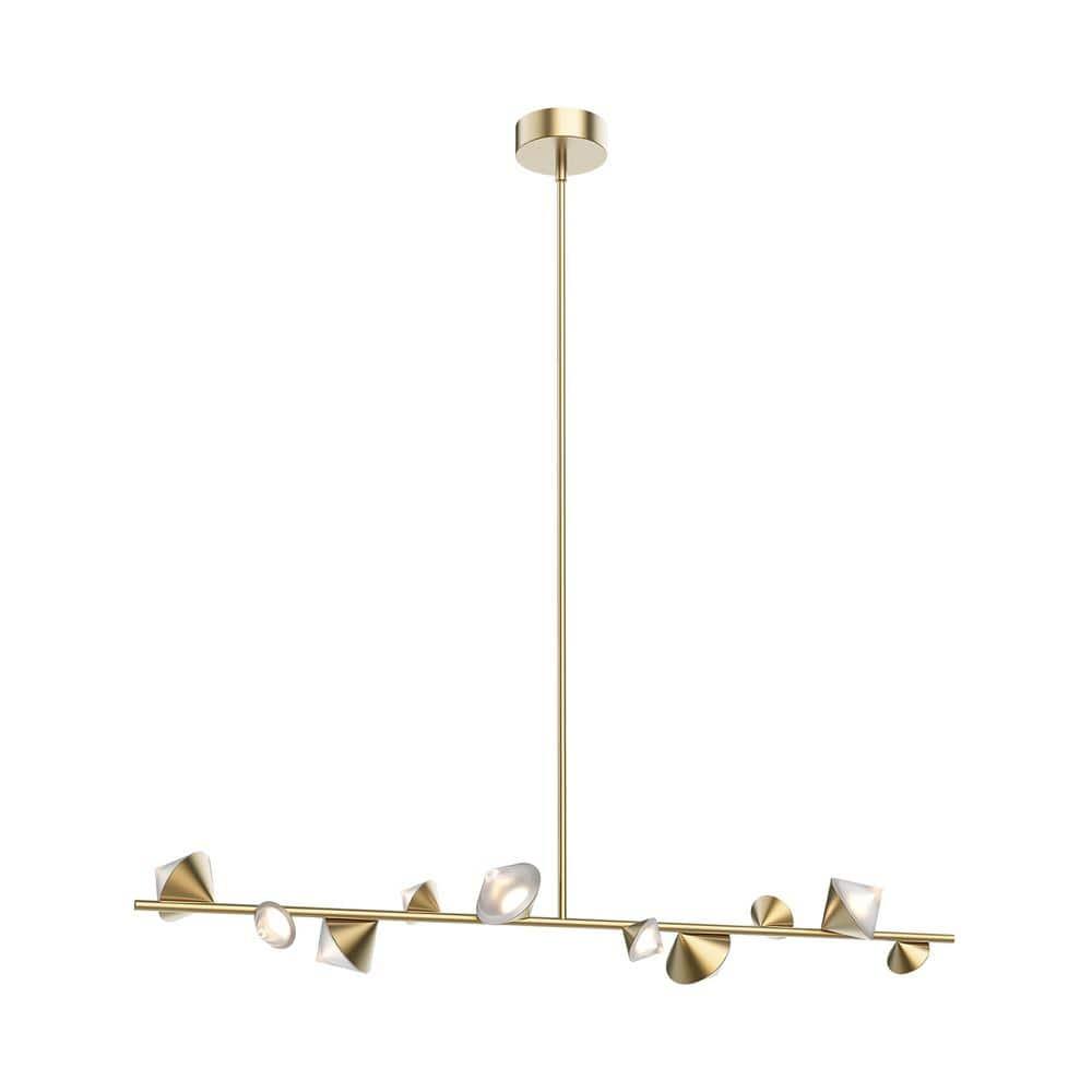 Geode 1 - Light Brushed Gold LED Cluster Pendant