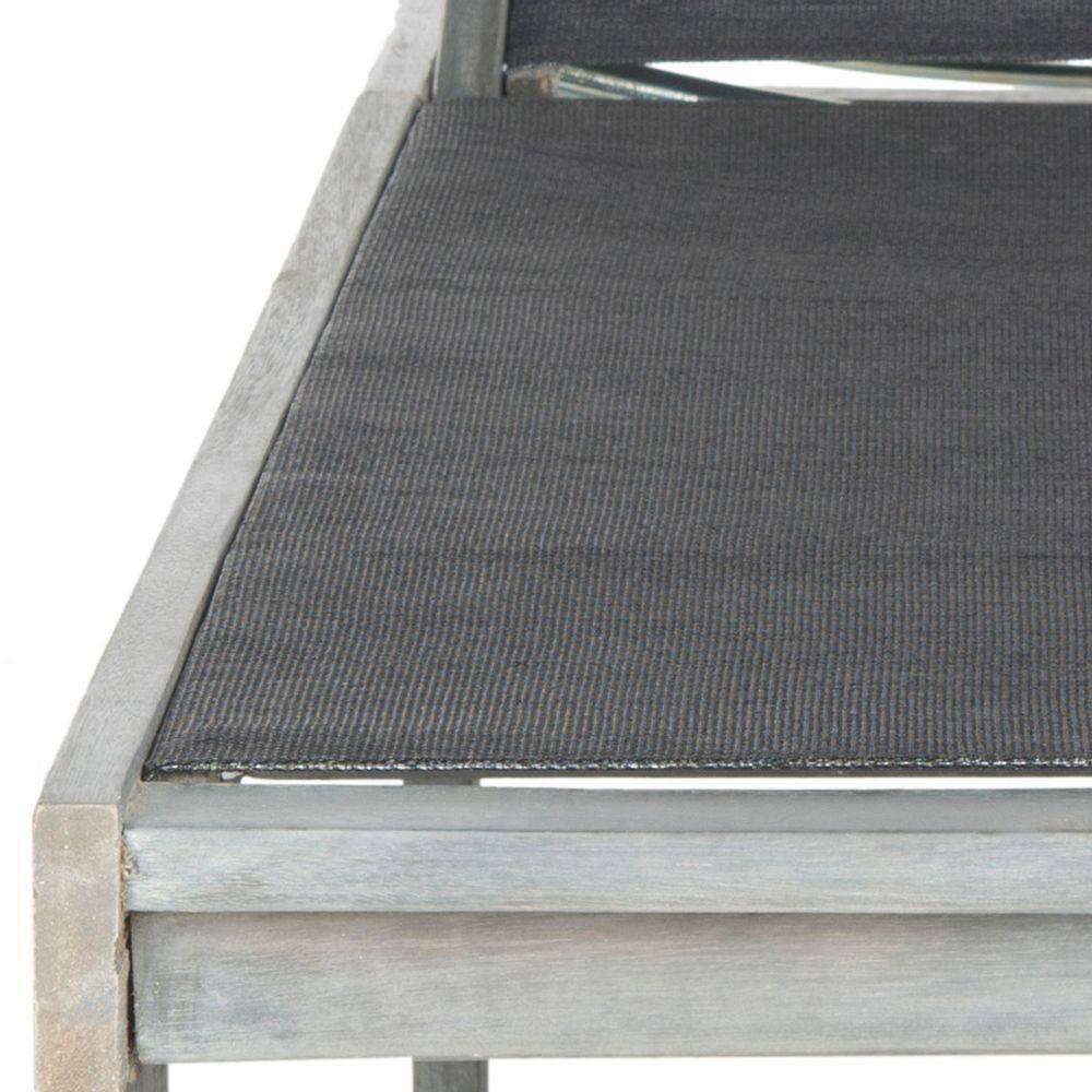 Manteca Lounge Chair - Outdoor - PAT6708 - Ash Grey/Black -Safavieh