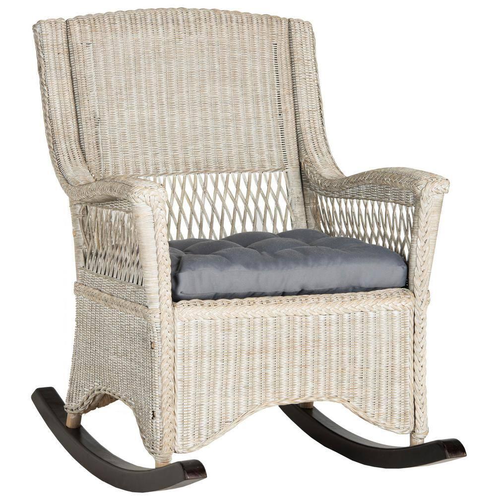 Aria Rocking Chair - SEA8036 - Antique/Grey - Safavieh