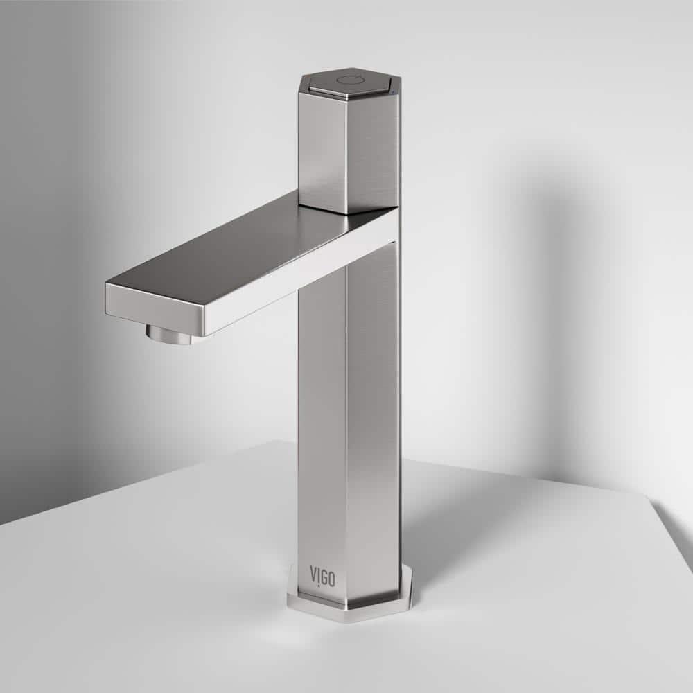 Nova 8" H Single Handle Single Hole Bathroom Faucet