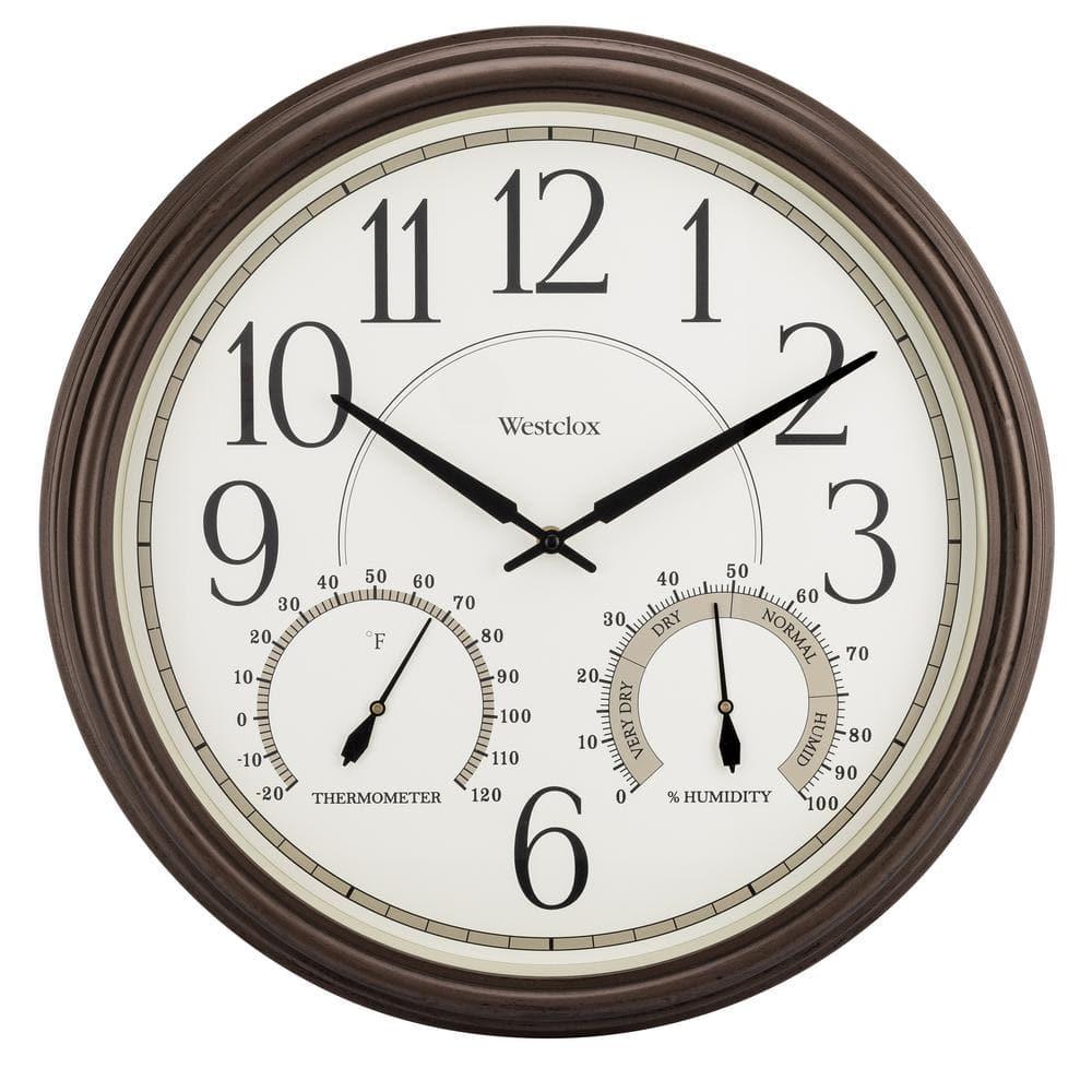 Westclox Clocks 20” Indoor/Outdoor Wall Clock