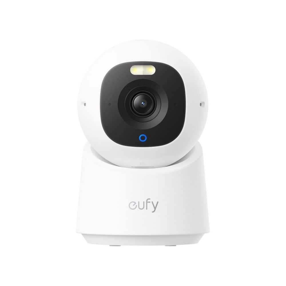 Eufy White 4K UHD Indoor Pan-Tilt Security Camera with Night Vision