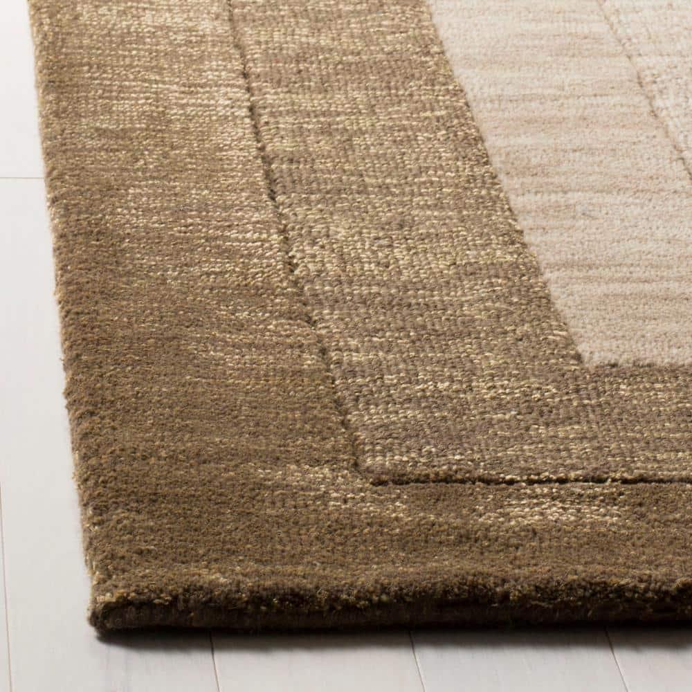 Impressions IM821 Hand Loomed Area Rug - Beige/Brown - 6'x6' - Safavieh