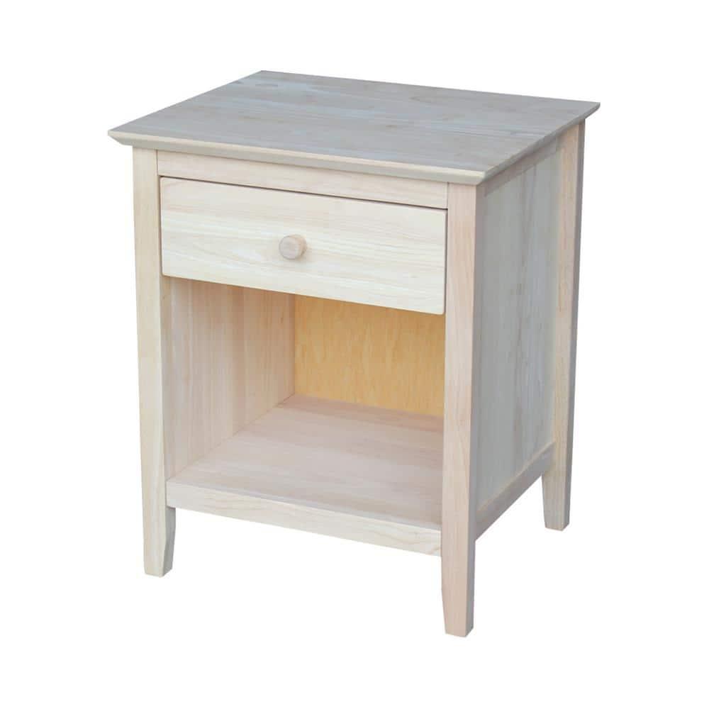 19.5" Nightstand Unfinished - International Concepts