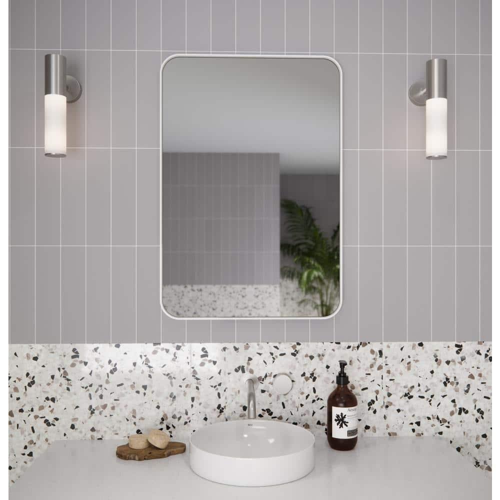 Stainless Steel Recessed Framed Single Door Medicine Cabinet with Adjustable Shelves
