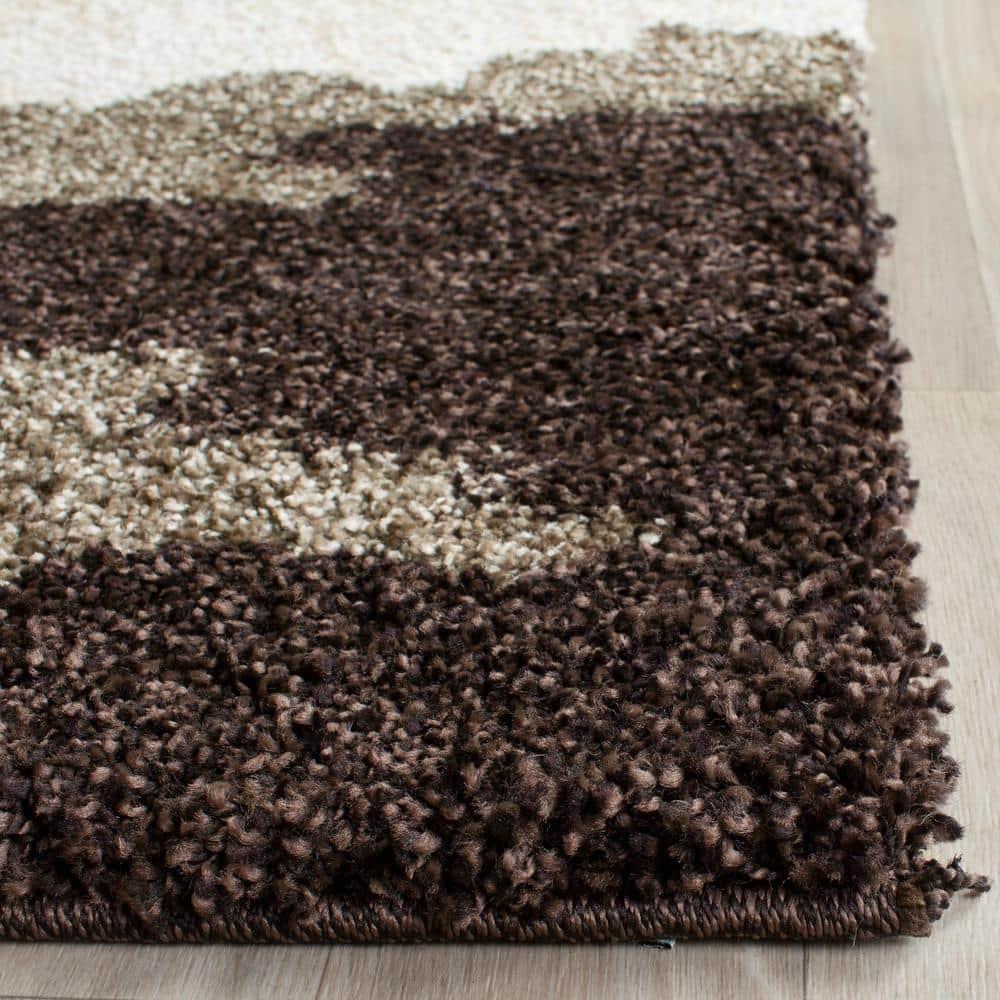 Florida Shag SG453 Power Loomed Indoor Area Rug - Beige/Multi - 5'3"x7'6" - Safavieh.
