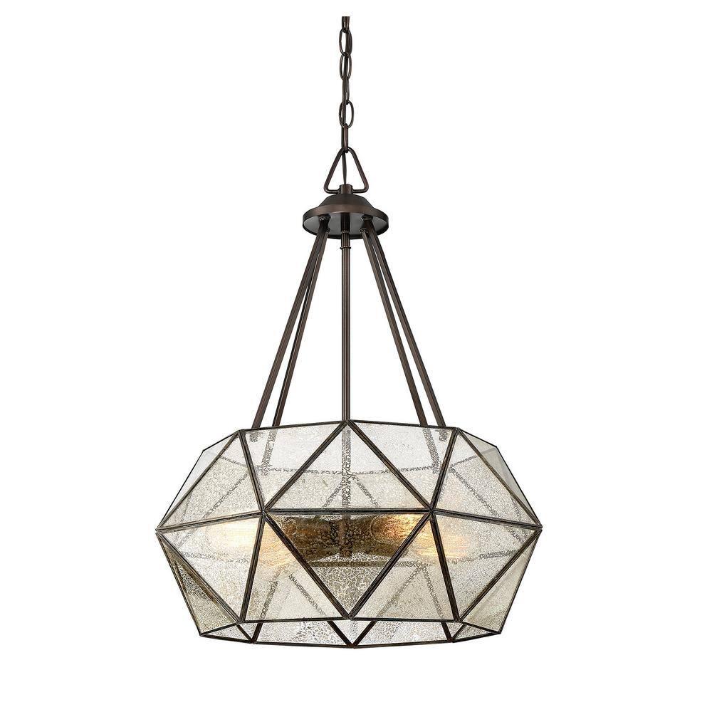 Sky 4 Light Metal Dimmable Geometric Chandelier