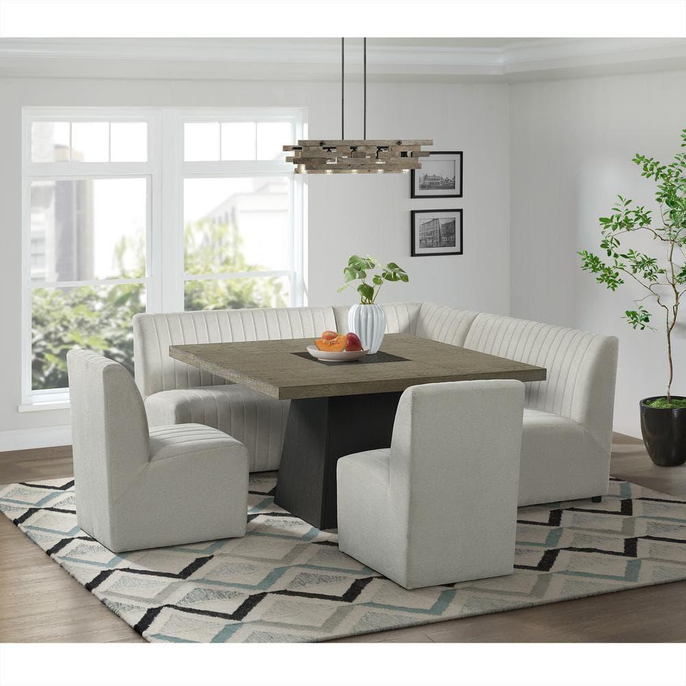 Picket House Furnishings Rizzo Dining Bench in Beige Linen