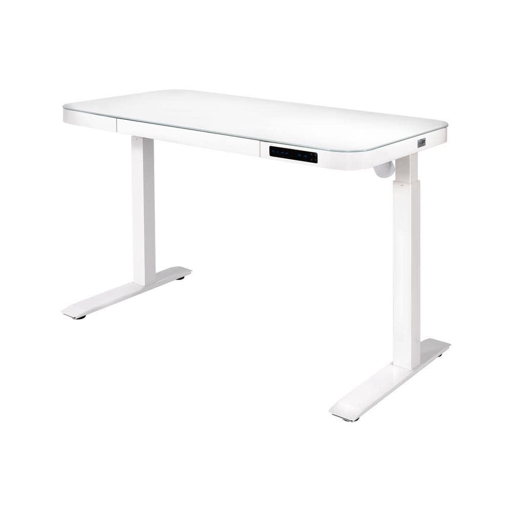 airLIFT 48" W Electric Adjustable Height Tempered Glass Desk