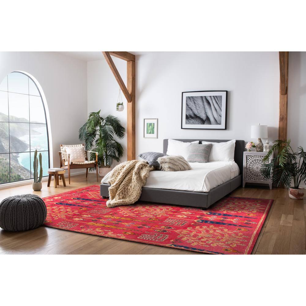 Heritage HG418 Hand Tufted Area Rug - Red/Multi - 8'x10' - Safavieh.